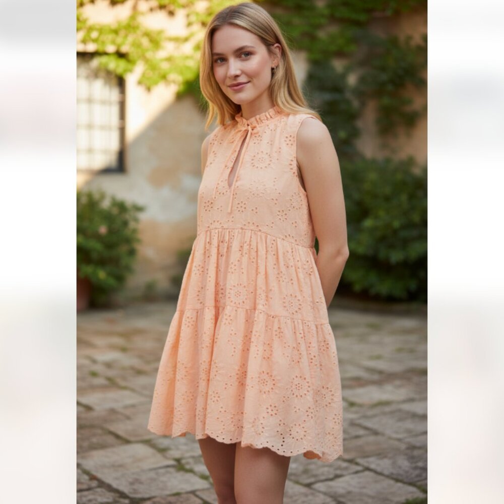 NWT BB DAKOTA X STEVE MADDEN The Papaya Dress IN mock orange M